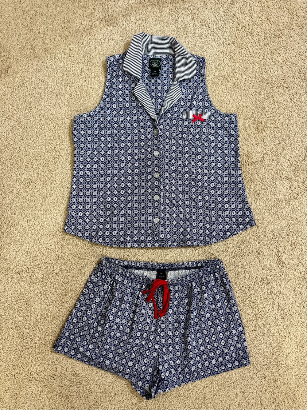 Laura Ashley Blue Patterned Women’s Pajama Set